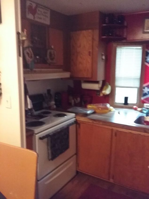 q i would you remodel this kitchen its a moble home 14 ft wide