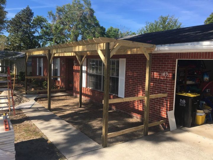 front porch pergola