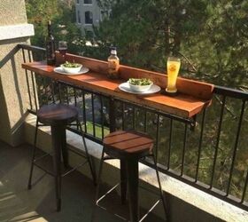 s 15 unique outdoor entertaining ideas, Balcony Bar Top