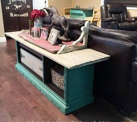 31 amazing furniture flips you have to see to believe, From an Old Hutch to a Fresh Sofa Table