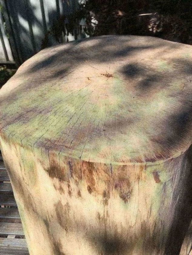 mesa auxiliar reposapis tree stump