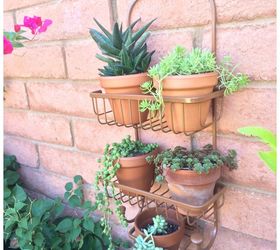 use a shower caddy as wall planter, Easy vertical wall planter with shower caddy