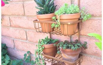 Use a Shower Caddy as Wall Planter