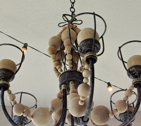 diy farmhouse beaded chandelier