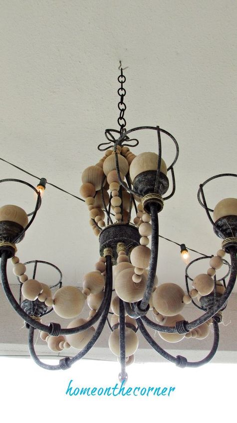diy farmhouse beaded chandelier