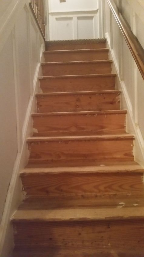 staining yellow pine stairs
