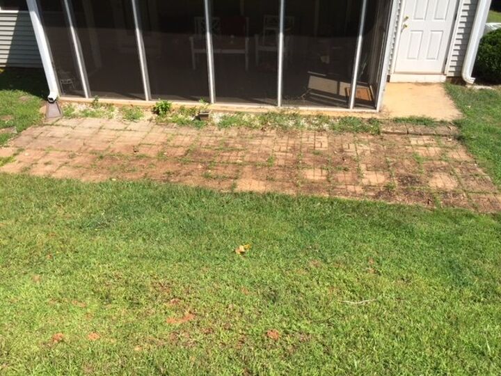 q what can i do about sunken pavers that flood when it rains
