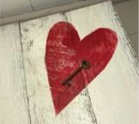 love sign made from reclaimed wood and salvaged junk