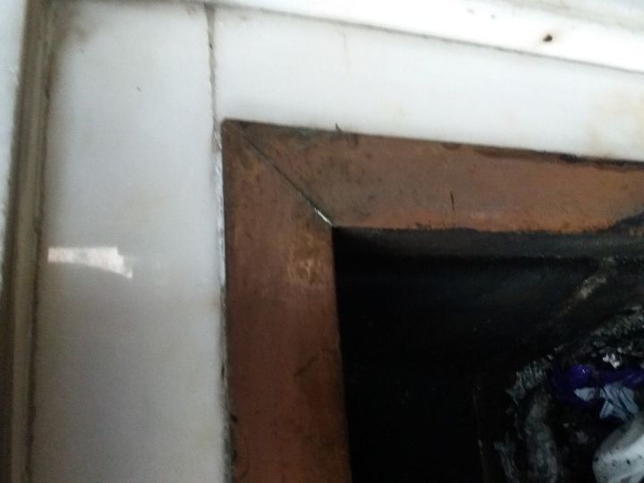 q can i paint brass around my open fire fire was lit when plastic strip