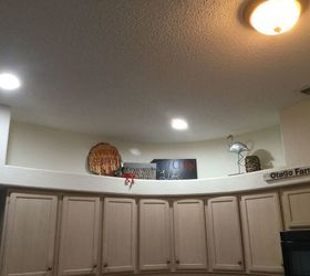 i have a 90s drop down soffits in my kitchen how do i update it