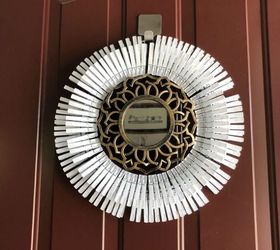 daisy clothespin wreath
