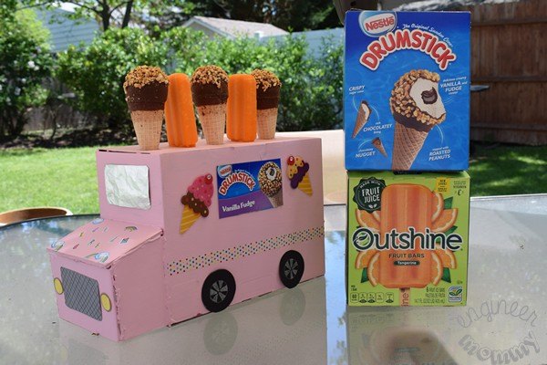 diy ice cream truck serving station