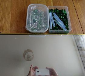 boring mirror to garden feature, Boring plain mirror with other supplies