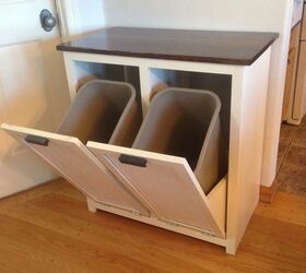How To Build A Diy Pull Out Trash And Recyling Bin Hometalk