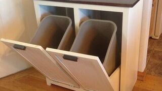 How To Build A Diy Pull Out Trash And Recyling Bin Hometalk