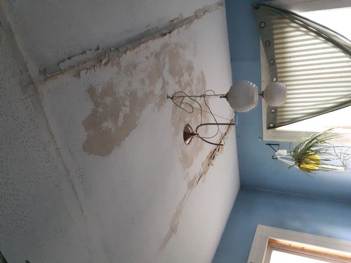 q how can i repair or change the ceiling that was damaged by water