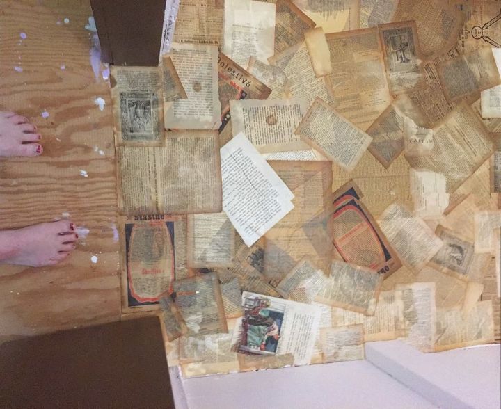 my version of paper bag floor