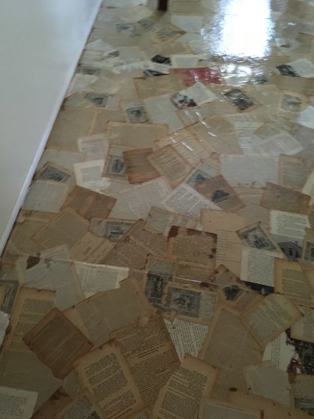 my version of paper bag floor