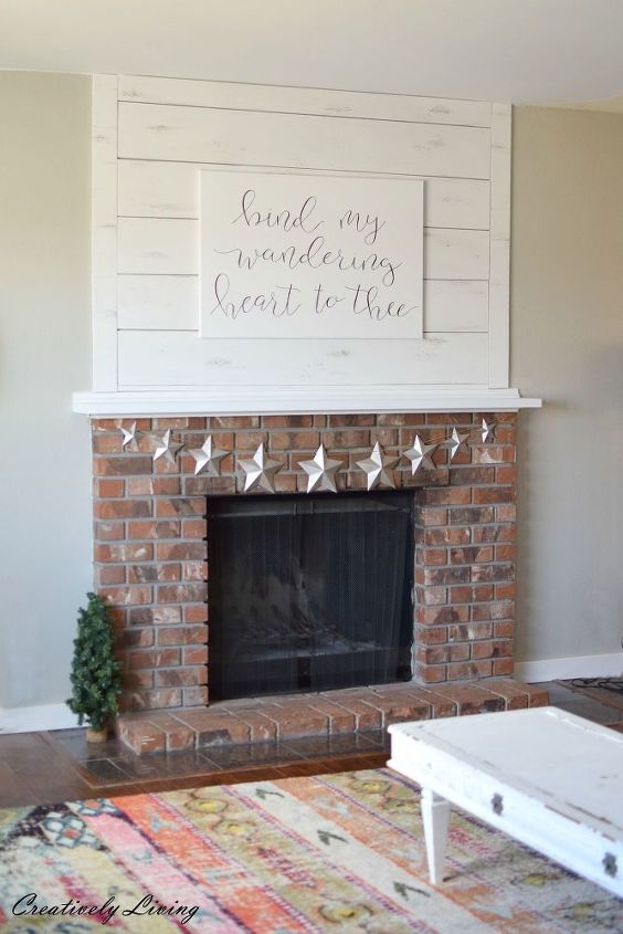 fireplace makeover in 3 hours under 30