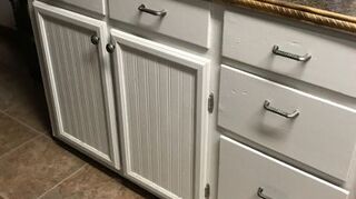 Kitchen Cabinet Refacing Using Wall Paper Hometalk