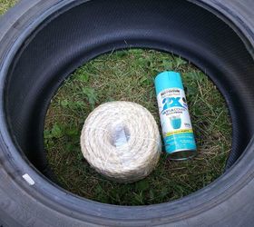 how to make a cute diy tire swing planter for your garden gnomes, Washing the tire before the project