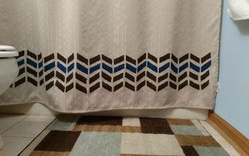 Plain Shower Curtain to Decorative Shower Curtain