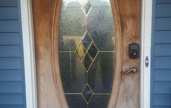 Exterior front door design- How to fix sun damage and then fun design?