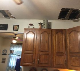 q how can i repair ceiling in kitchen with vintage look on a budget
