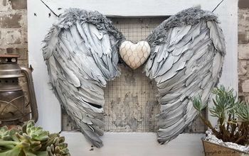 Impresionante y fácil decoración de pared con alas de ángel