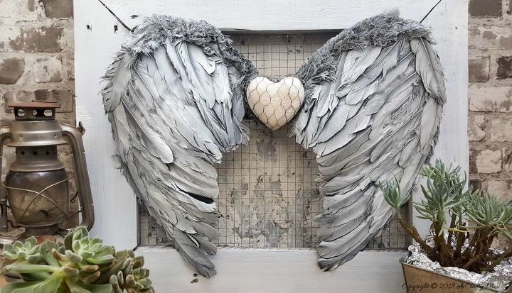 impresionante y fcil decoracin de pared con alas de ngel