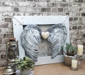 stunning and easy angel wings wall decor