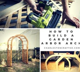 how to build a garden arbor arch