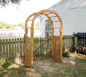how to build a garden arbor arch