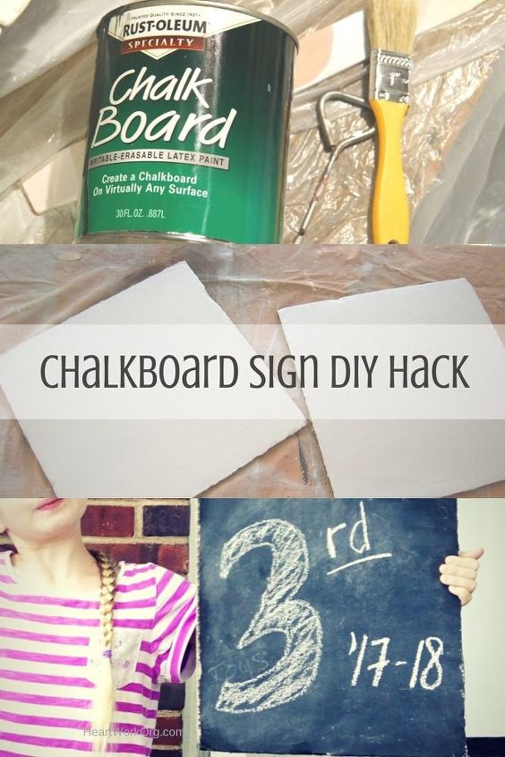 chalkboard sign diy hack