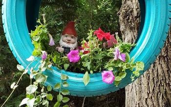 How to Make a Cute DIY Tire Swing Planter For Your Garden Gnomes
