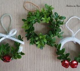mini wreath christmas ornaments