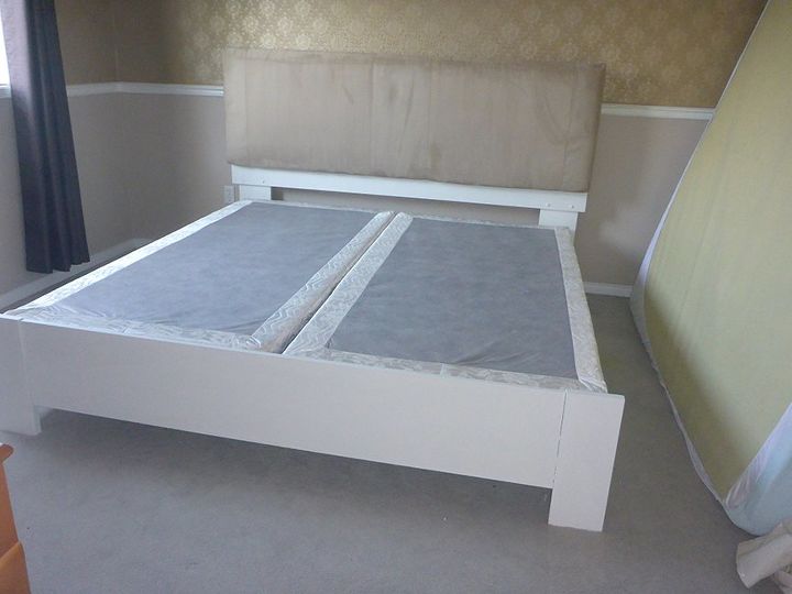 particleboard bed frame makeover