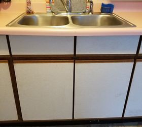 how could i redo my ugly laminated kitchen cabinets