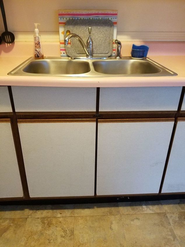 how could i redo my ugly laminated kitchen cabinets