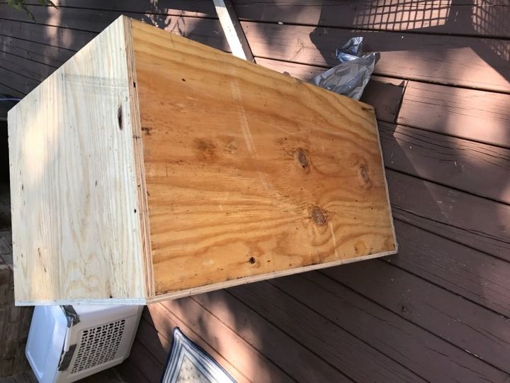 q how do i waterproof a wooden box for outdoor storage