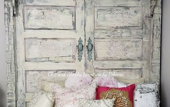 DIY Farmhouse Style Barn Door Headboard