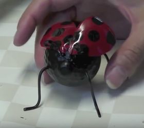 recycled garden ladybug
