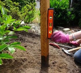 how to build a two rail wood fence, 2 Set the posts