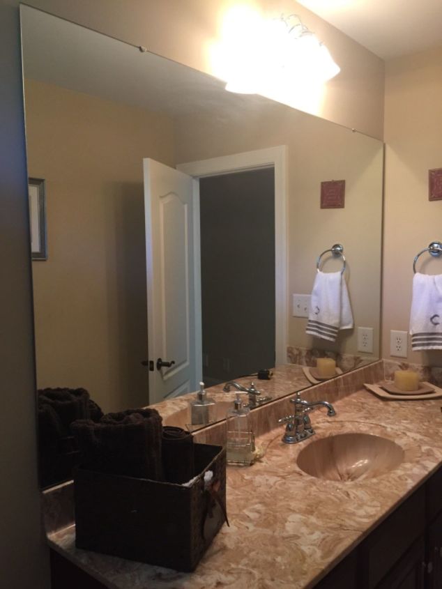 Best Way To Get A Huge Bathroom Mirror Off The Wall Hometalk Q Best Way To Get A Huge Bathroom Mirror Off The Wall