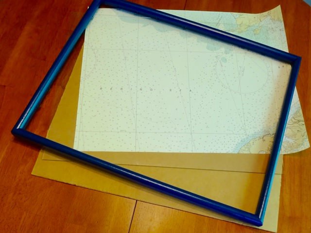 make a dry erase memo board from an old picture frame