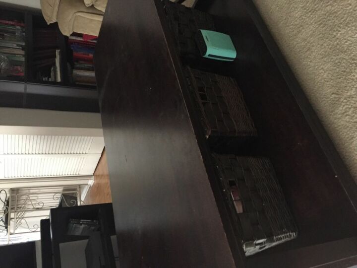 q how do i make over very dark living room tables in a lighter colour t