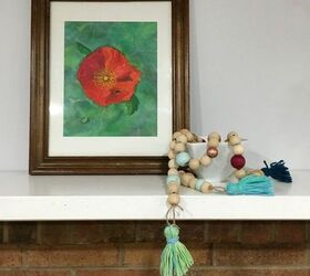 Boho Wooden Bead Garland