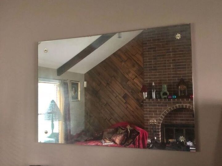q any ideas on converting a very large wall mirror without a frame into