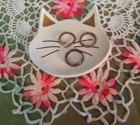 polymer clay cat ring holder