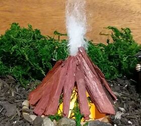 semi permanent indoor fairy gnome garden bonfire and bridge